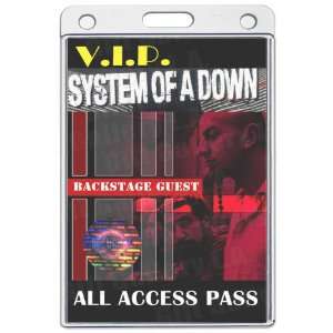    System of a Down All Access Laminated Pass 