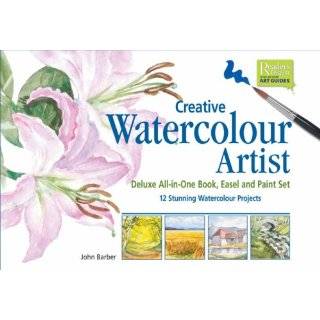  Watercolour Artist Deluxe All in One Book, Easel and Paint Set 