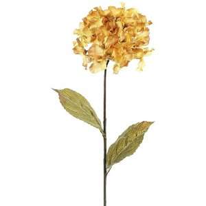  Set of 12   26 Hydrangea Spray Mustard   FSH907 MD Loose 