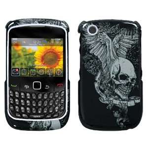   DESIGN BLACK AND GRAY SKULL WING SAVE YOUR SOUL TATTOO SNAP ON CASE