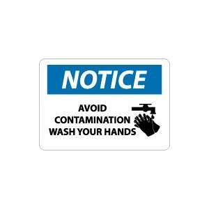   Avoid Contamination Wash Your Hands Safety Sign