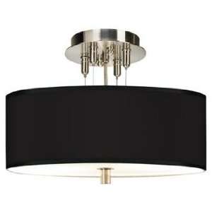  All Black Giclee 14 Wide Ceiling Light