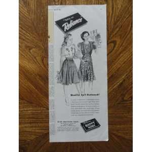  Relance manufacturing co., 40s Print Ad (2 women/dresses 