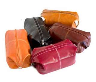 Floto Imports Venezia Leather Travel Toiletry Bag   Available In 5 