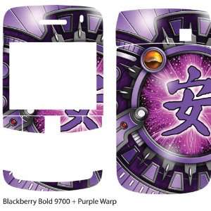  Purple Warp Design Protective Skin for Blackberry Bold 