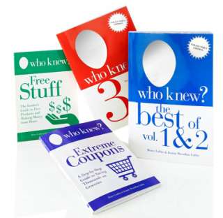 Who Knew? 4 Book Best of Collectors Set   Most Tips Ever Free 