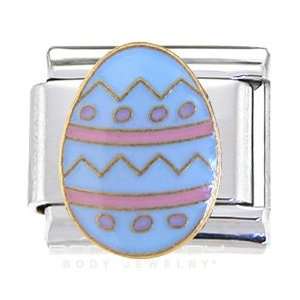  Blue Pastel Easter Egg Italian Charm Jewelry