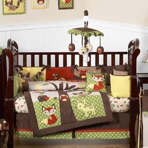  Woodland Forest Animals Baby Bedding   9pc Crib Set by 