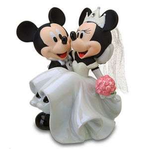 Disney World Mickey & Minnie Wedding Cake Topper Figurine NEW  