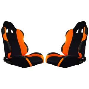  Turino Sport Series   Sport Seat (Indy) Black/Orange (Left 