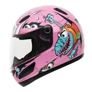 GMAX Youth GM39Y Lizard Full Face Helmet Large  Pink Automotive