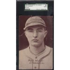   Back Paul Waner (R) HOF Pirates SGC Authentic Sports Collectibles