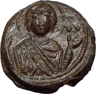   1000AD Authentic Ancient Byzantine Lead Seal ARCHBISHOP? Rare  
