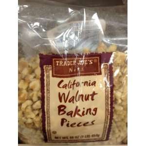 Trader Joes California Walnut Baking Pieces 1lb  Grocery 