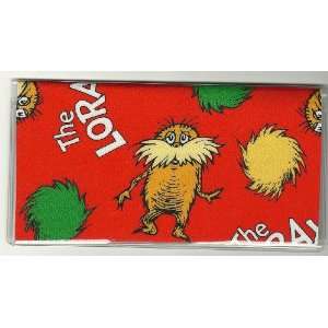  Checkbook Cover Dr Seuss the Lorax Red 