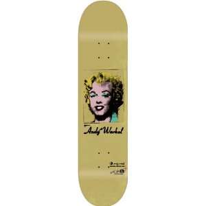 Alien Workshop Dyrdek Warhol Marilyn Deck 7.87 Gold Skateboard Decks