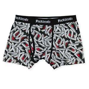  Fox Racing Belnap Boxer Brief   X Large/Black/Red 
