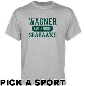 Wagner College Seahawks Ash Custom Sport T shirt  