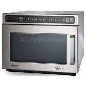 AMANA HDC182 1800W COMMERCIAL S/S MICROWAVE OVEN 0.6 CU.FT HIGH VOLUME 