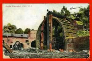 TROY, NY   BURDEN WATERWHEEL   POSTCARD 1907  