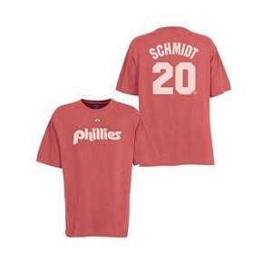  Phillies Mike Schmidt Cooperstown Softhand Ink Name & Number T Shirt 