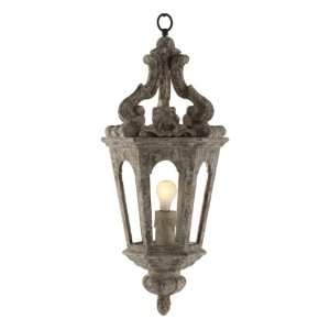  Edna French Country Antique Silver Pendant Lamp