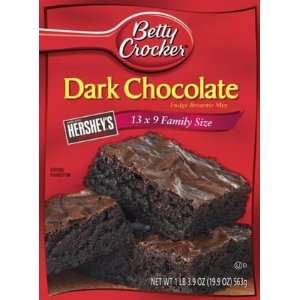 Betty Crocker Traditional Brownie Mix, Dark Chocolate Fudge, 19.9 oz 