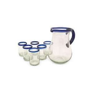  Pitcher and glasses, Pear (set for 6)