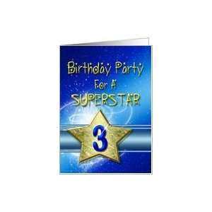  3rd Birthday party for a Superstar Card Toys & Games