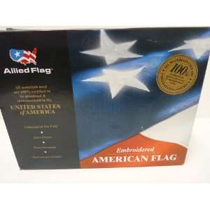  The American Flag 5 X 8 Allied Flag Embroidered (All 