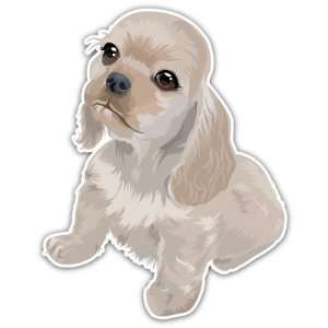  American Spaniel Puppy Dog Car Bumper Sticker Decal 4.5x3 