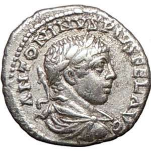  ELAGABALUS 218AD Authentic Ancient Silver Roman Coin GOOD 