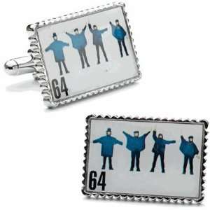  Beatles Help Album Cover Stamp Cufflinks 