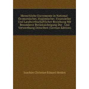   Derselben (German Edition) Joachim Christian Eduard Heiden Books