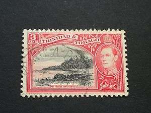 Trinidad and Tobago 1938 3 Cents with POINTE A PIERRE postmark  