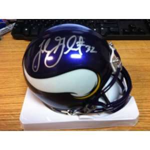 TOBY GERHART SIGNED VIKINGS MINI HELMET COMES WITH COA