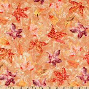  45 Wide Autumn Leaves Toss Tan Fabric By The Yard Arts 