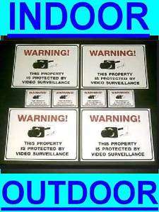 LOT HOME SECURITY CAMERA WARNING SIGNS+WINDOW STICKERS  
