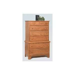  Amish Shaker 7 Drawer Chest on Chest