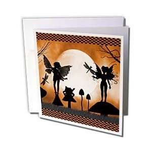   Orange Moon   Greeting Cards 6 Greeting Cards with envelopes Office