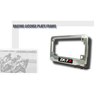    Kawasaki ZX7R ZX7 ZX 7 7R Chrome License Plate Frame Automotive