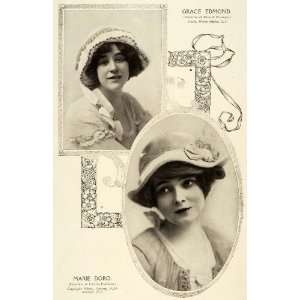 1914 Print Grace Edmond Marie Doro Portrait Stage Film Theater Actress 