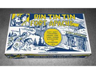 Marx RIN TIN TIN Play Set Box Rusty at Fort Apache  