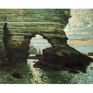   paintings   Claude Monet   24 x 20 inches   The Porte dAmont, Etretat