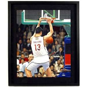  Yao Ming Chinese Team   Dunking   Framed 16x20 Autographed 