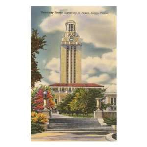  University Tower, Austin, Texas Premium Poster Print, 8x12 