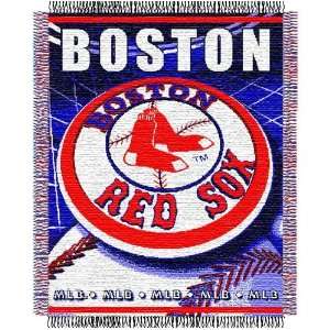 Boston Red Sox MLB Triple Woven Jacquard Throw (MLB Series) (48x60 