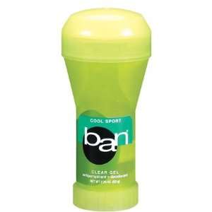  Ban Clear Gel Deodorant Cool Sport 2.25 oz (Quantity of 5 
