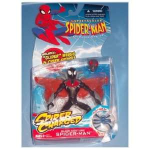   Spider man Super Charged Black Costume Spidey Toys & Games