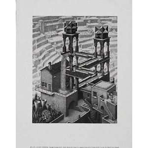   Print   Waterfall   Artist Mc Escher   Poster Size 22 X 26 inches